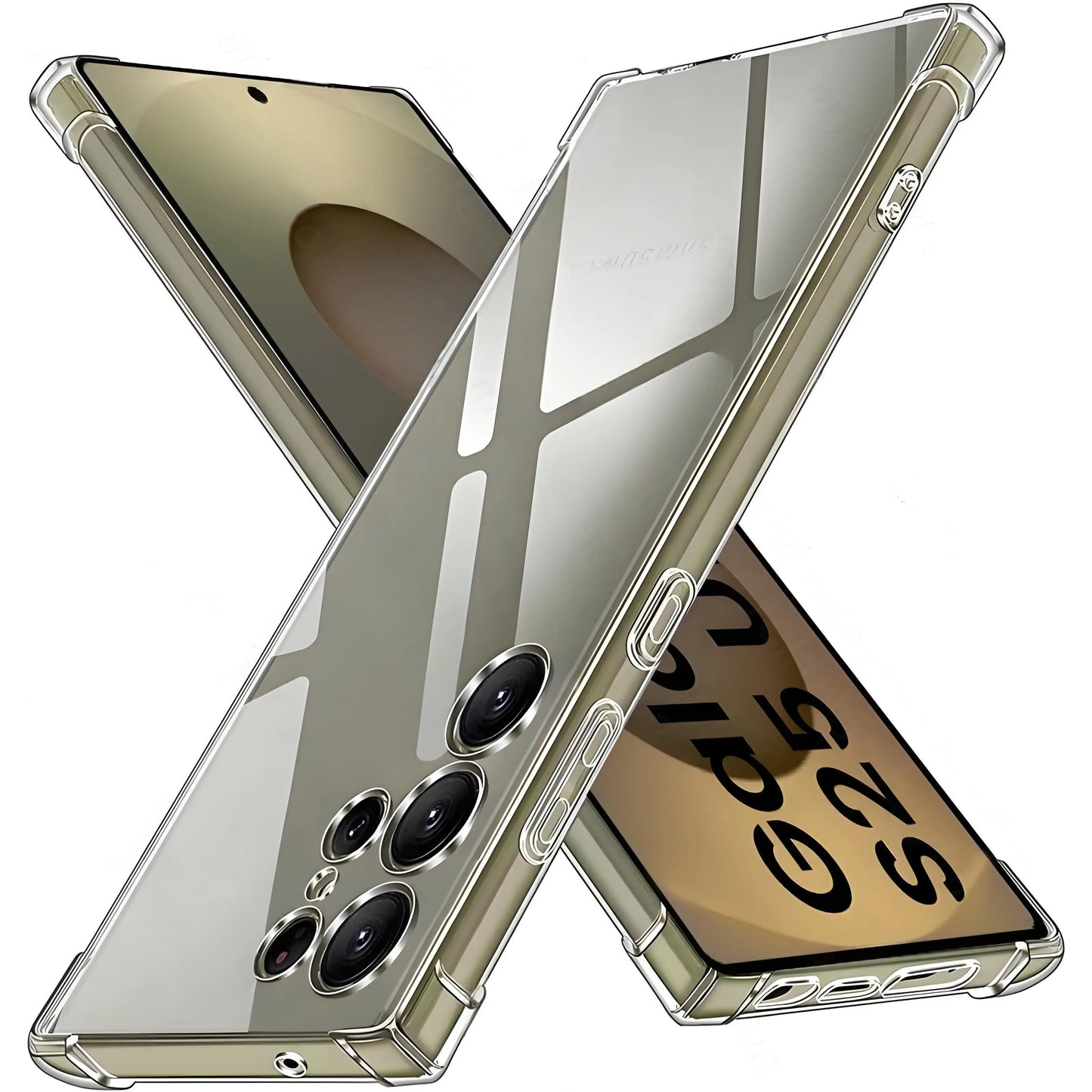 Coque Souple Transparente Antichoc – Anti-Rayures, Anti-Dérapante et Anti-empreintes pour Samsung Galaxy S25 / S24 / S23 / S22 / S20 / S10 / S9 / S7