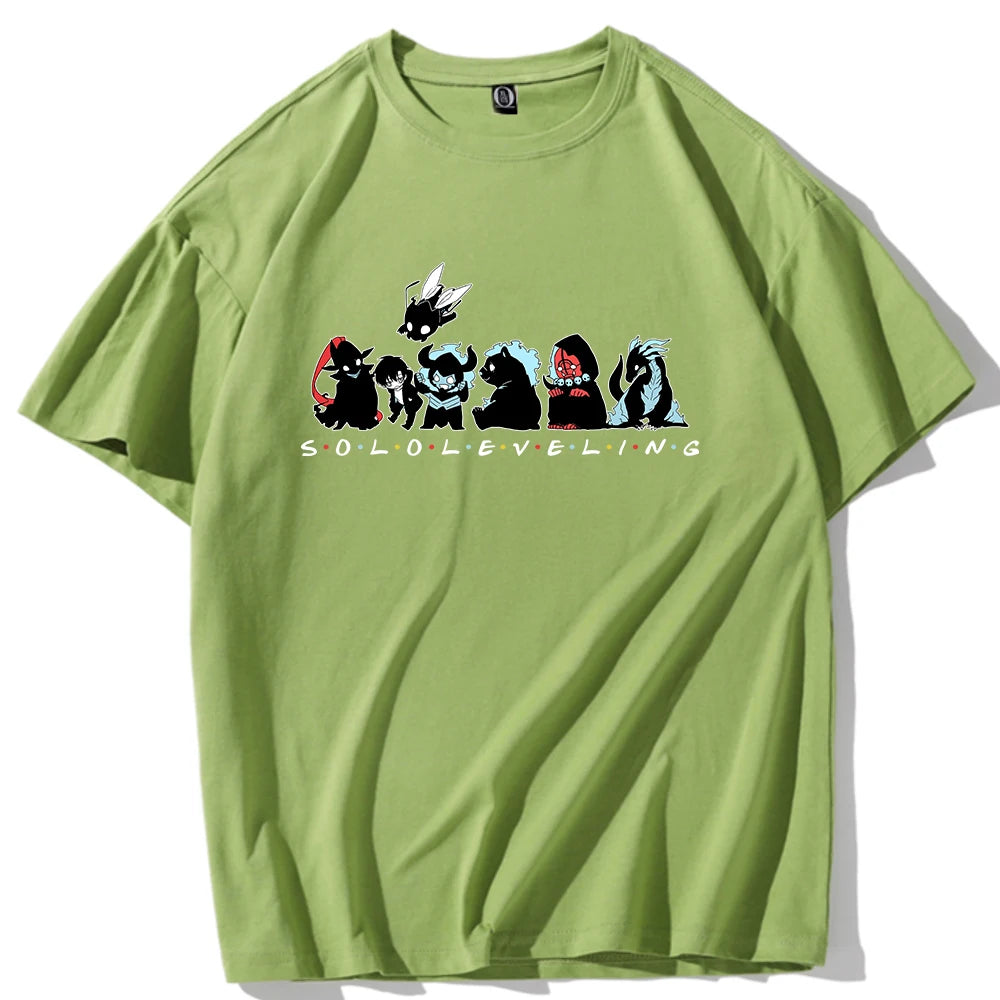 T-shirt à Manches Courtes et Col Rond, Mignon, Dessin Animé, Solo Droeling, GérGift