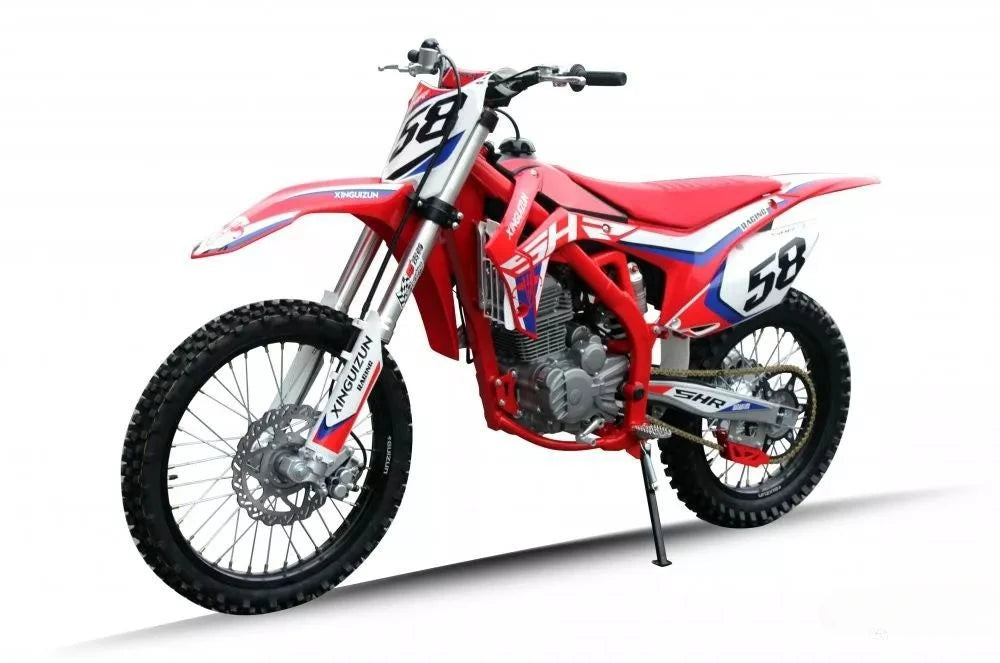 Moto tout-terrain à carburant 250cc pour adultes, vélo de course de montagne, vélo de cross-country, frein à disque de motocross annuel, refroidi par air, 4 temps