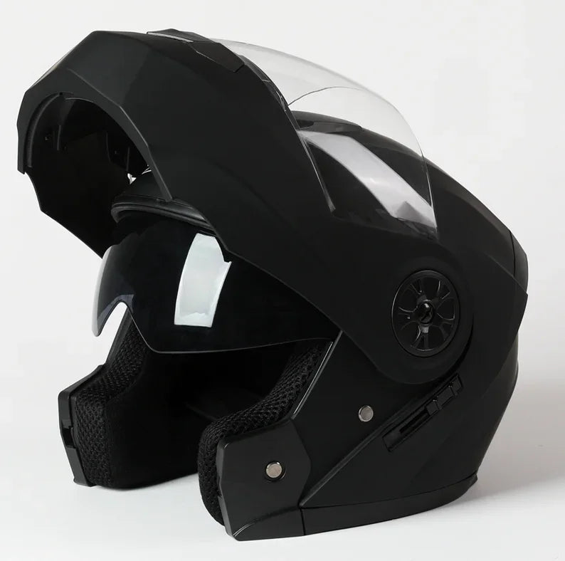 2020 nouveauté hommes moto course professionnelle casque rabattable matériau ABS casques modulaires à double lentille Certification DOT
