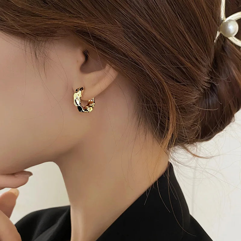 Boucles d'oreilles circulaires en argent Sterling 925 pour femmes, cerceau d'oreille en argent véritable, tendance, nouvelle collection, offre spéciale