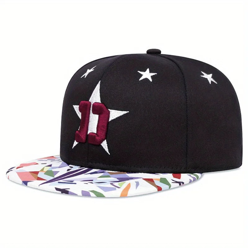 Casquette Baseball Unisexe Diamant Snapback Réglable Hip Hop Papa Hat Camionneur