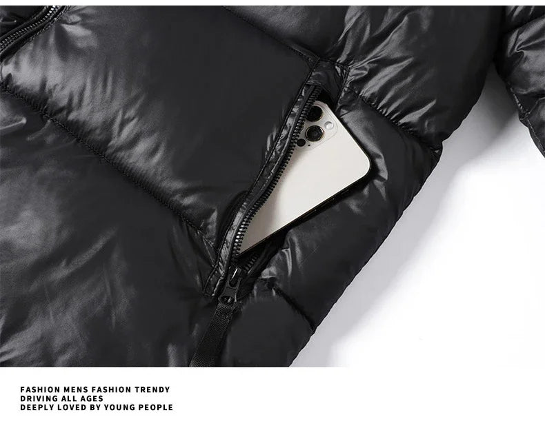 Parka d'hiver pour hommes, manteaux de luxe, mode, nouvelle Section, décontracté, épais, en coton, vêtements d'extérieur, coupe-vent, vestes chaudes, 2023