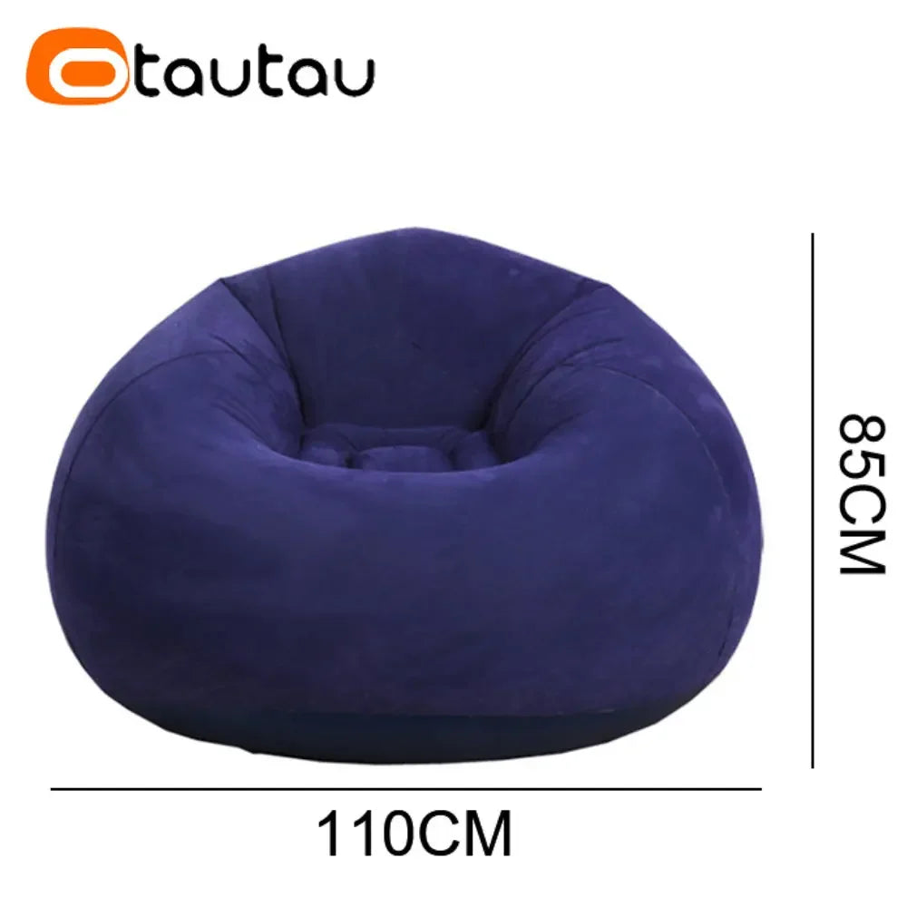 OTAUTAU canapé gonflable extérieur Portable Camping canapé pliant chaise de jardin confortable paresseux Pouf Sac gain de place meubles SF028