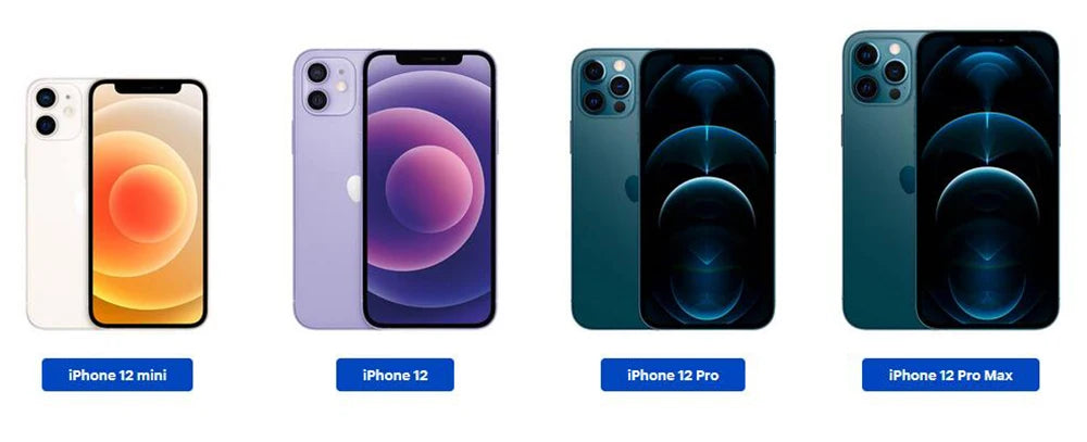 Apple iPhone 12 64/128GB 5G LTE Mobile phone 6.1-4GB&64/128GB IOS A14 Bionic Hexa Core Dual 12MP Face ID Cellphone
