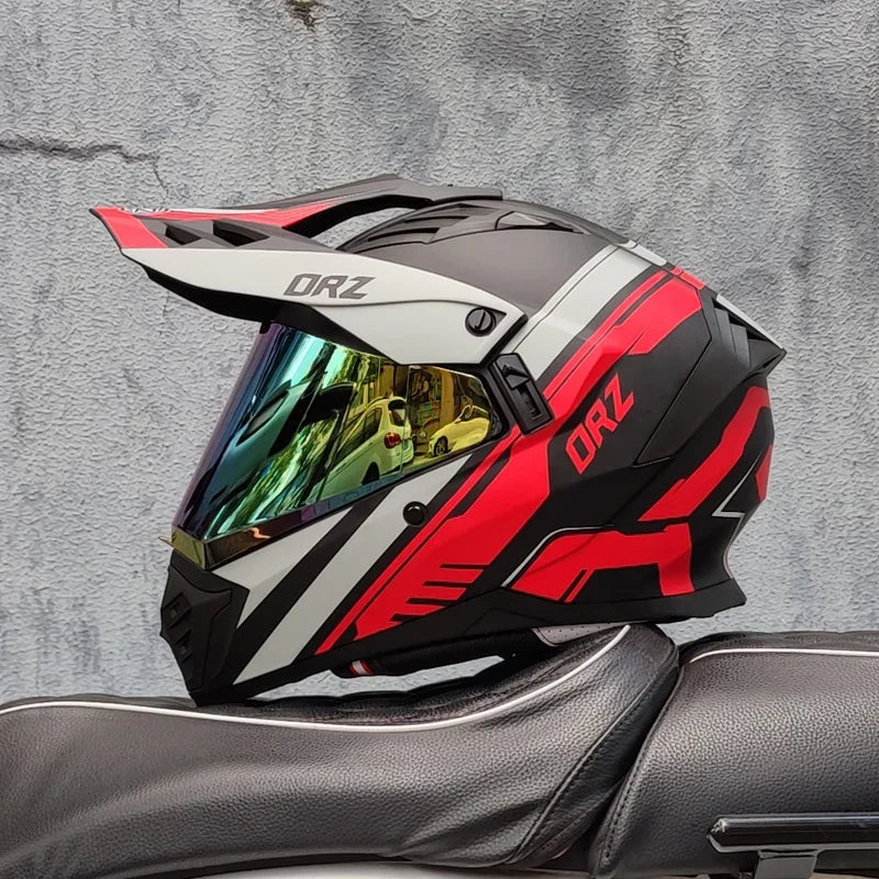 Casque Moto ORZ Intégral ABS – Certifié DOT – Léger et Sécurisé