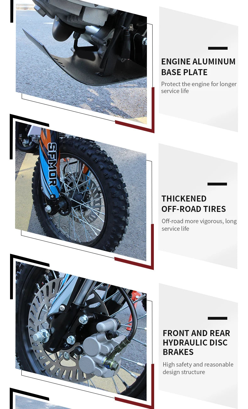 đïž Kids Dirt Bike 50cc â Moto Cross 4 Temps pour Enfant