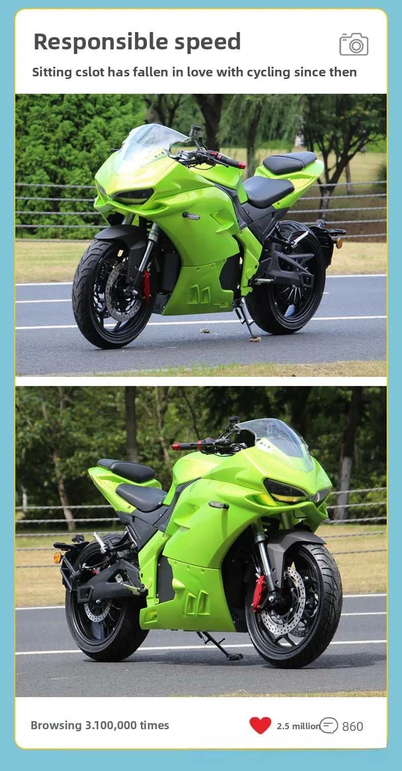 Moto Électrique Sportive Hats Tree SC3 – 82kW, 190Nm de Couple, Hautes Performances