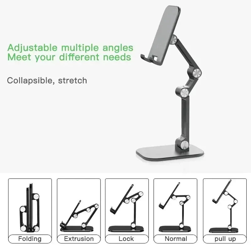 Support de téléphone portable de bureau pour IPhone IPad Xiaomi support de tablette de bureau pliable réglable support de téléphone portable de Table universel