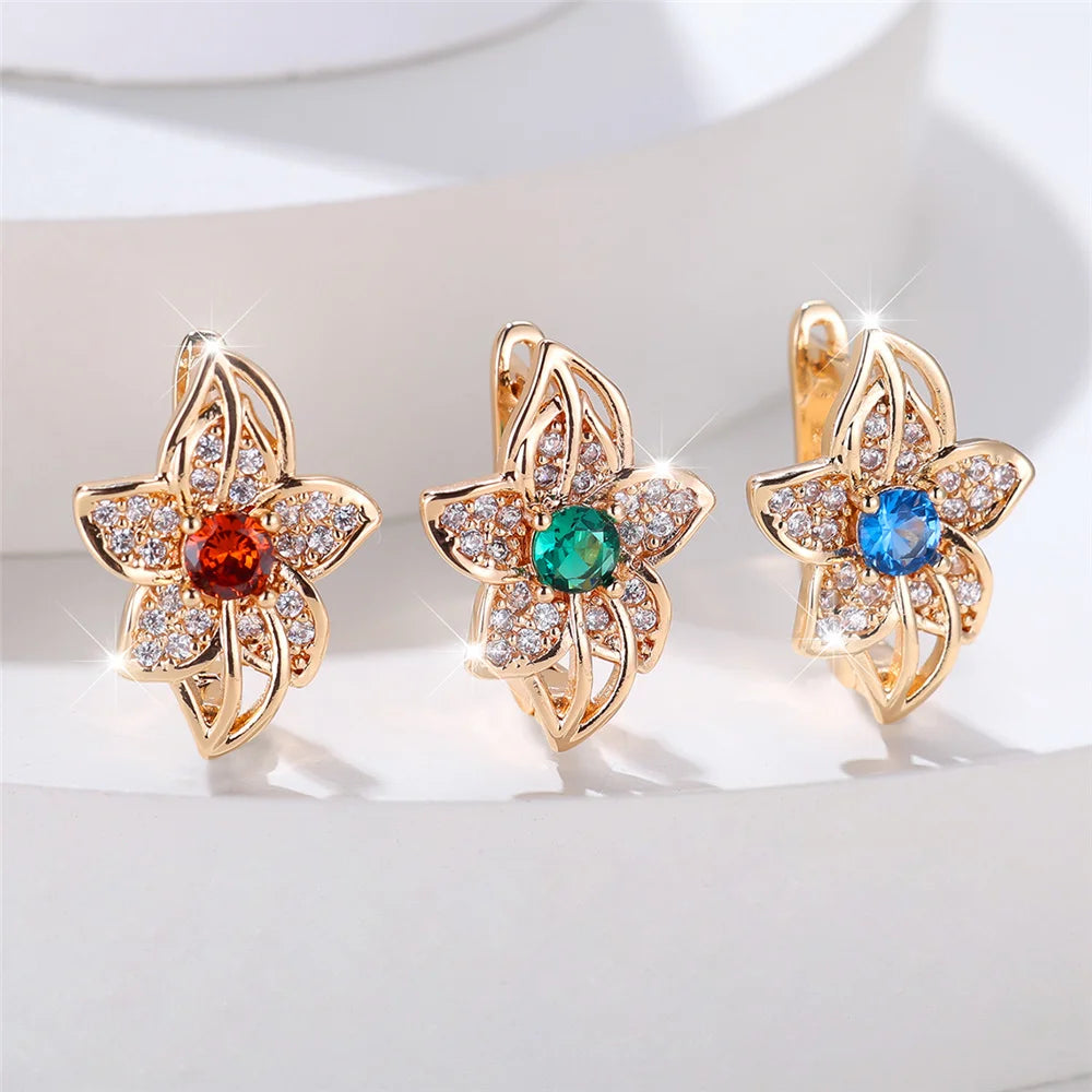 Boucles d'Oreilles Rondes Vertes sur Pierre pour Femme, Bijoux de Mariage, Breloque, Document en Or