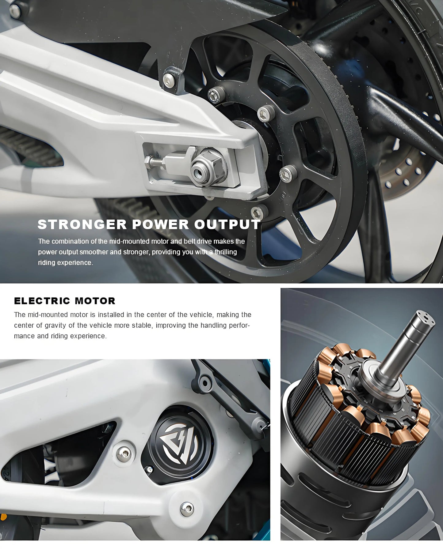 Moto Électrique 96V 20000W – RCS Brembo, 170 km/h