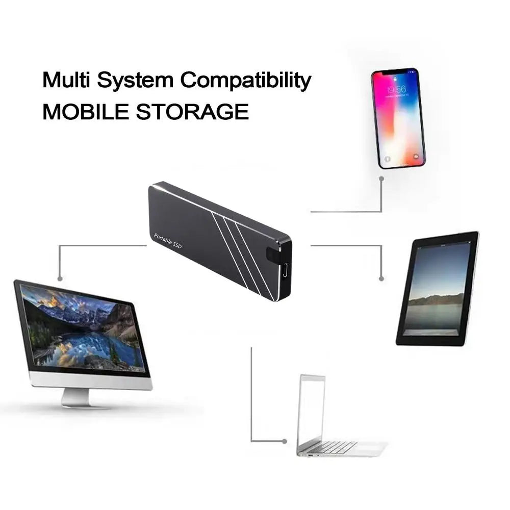 Disque dur externe SSD Portable haute vitesse 1 to, extension externe, Transmission à grande vitesse, disque dur de secours