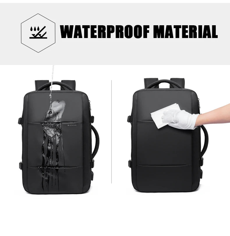 Sac à Dos Homme Bange 20-35L – Oxford, Multi-Poches, Style Commerce