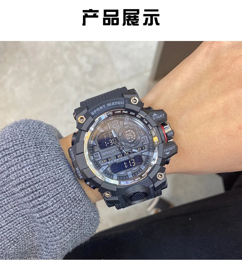 2022 Sanda Top Brand Sports Men's Watches Military Quartz Watch Man Waterproof Wristwatch For Men Clock Shock Relogios Masculino