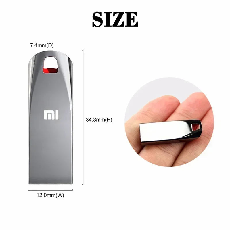 Clé USB 3.0 en métal de 2 to, clé USB haute vitesse 1 to 512 go, clé USB Portable SSD, disque Flash USB, adaptateur TYPE-C