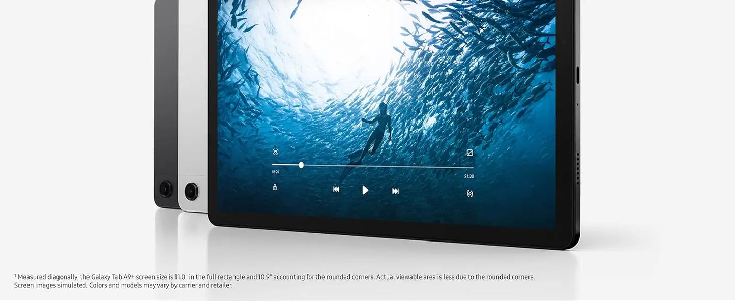 Tablette Samsung Galaxy Tab A9+ – 4+64GB, Android 12, Écran 11", Quad Speakers