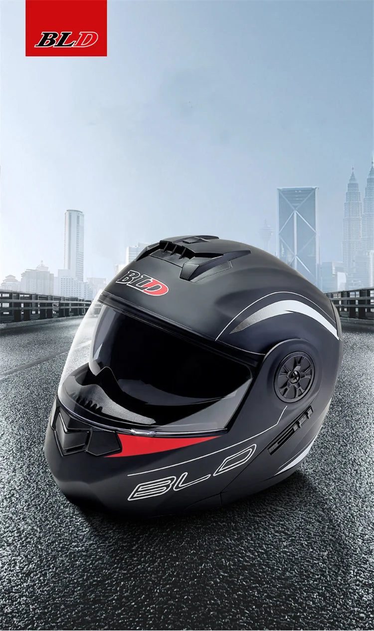 Casque de moto rabattable pour hommes et femmes, sécurité, descente, motocross, course modulaire, visage intégral personnalisé, approuvé par le DOT