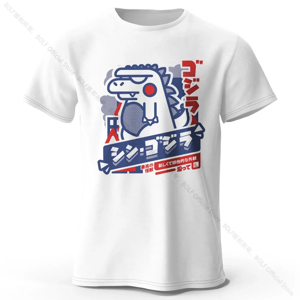 T-Shirt 100% coton imprimé Animal Harajuku Kawaii, T-Shirt léger à manches courtes et col rond, vêtements décontractés unisexes