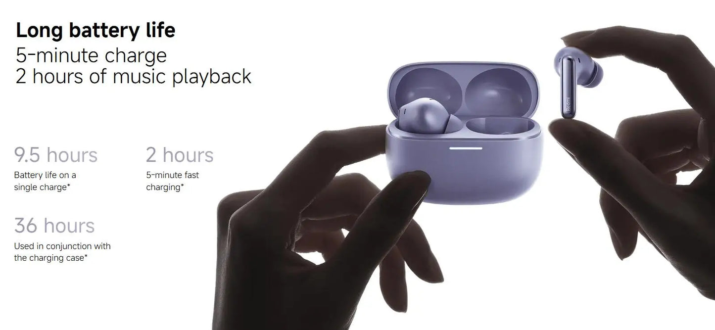 Xiaomi-Écouteurs Bluetooth sans fil Redmi Buds 6 Pro, audio haute résolution, AC satellite, suppression active du bruit 55dB, BT5.3, version globale