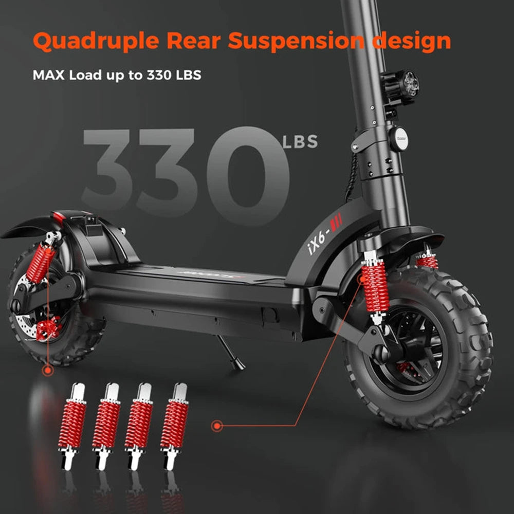 iScooter iX5 Plus – Trottinette Électrique Pliable 1000W 48V 17.5Ah | 45 km/h, 45 km d’autonomie, 11 pouces