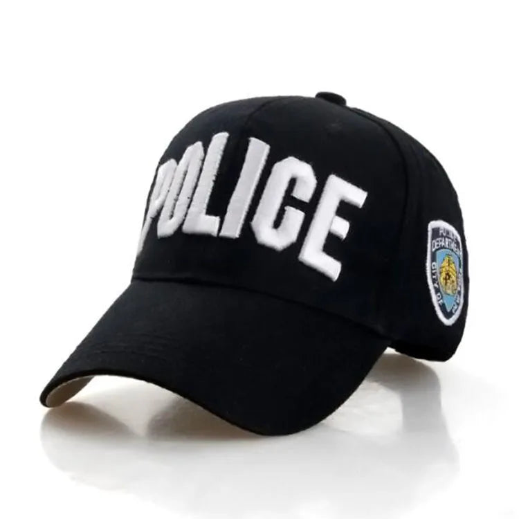 Casquette Baseball Lettre Police Unisexe Réglable Chapeau Camionneur Golf Sport