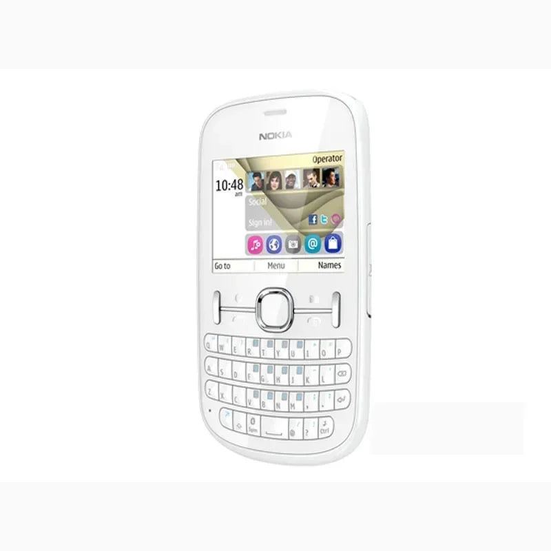 Nokia 201/2010 2G téléphone QWERTY clavier multi-langue longue veille téléphone portable débloqué téléphone utilisé