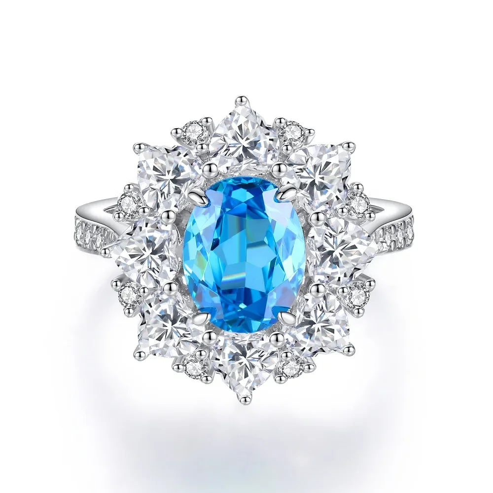 💍 Bague Femme en Platine avec Diamants – Style Classique