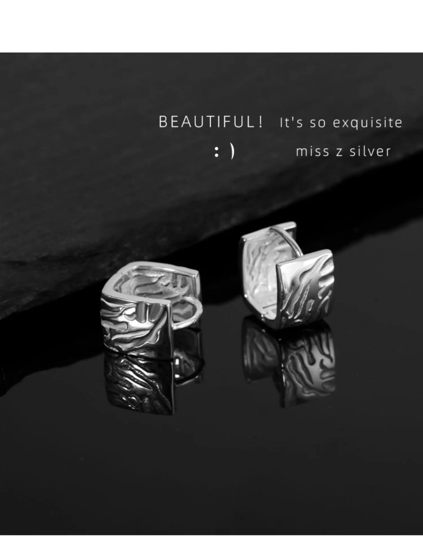 REETI 925 boucles d'oreilles en argent Sterling boucles d'oreilles carrées géométriques pour femmes cadeau boucles d'oreilles bijoux de mode cadeau