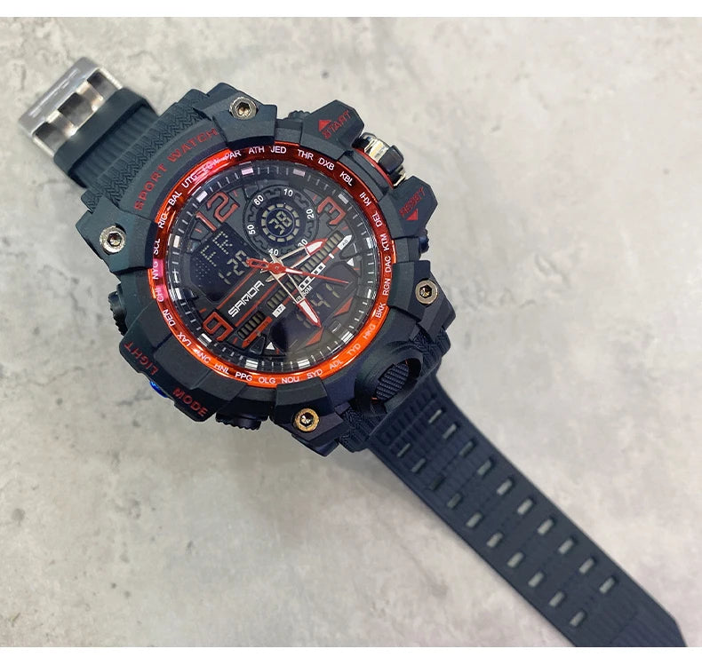 2022 Sanda Top Brand Sports Men's Watches Military Quartz Watch Man Waterproof Wristwatch For Men Clock Shock Relogios Masculino