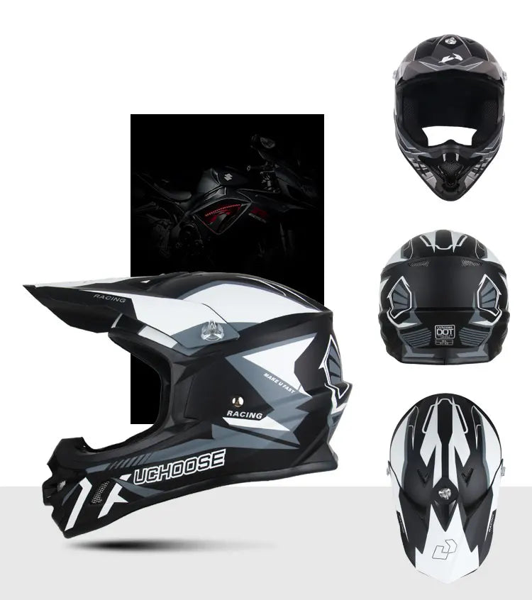 Casque de motocross classique pour hommes et femmes, casque de course, motocross, descente, hors route, rallye, endflats, adultes, femme, 2023