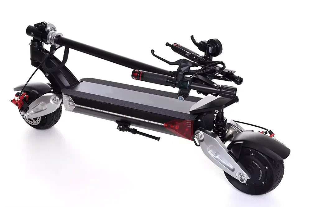 EU Warehouse 2024 X8 2400w-52v-26ah Adult Dual Drive Foldable Electric Scooter Max Speed 65km/h Max Range 80km
