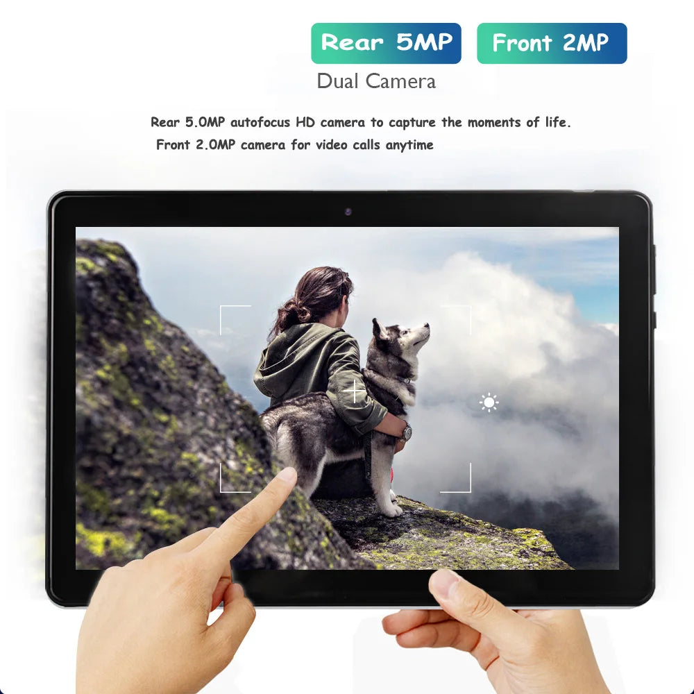Version mondiale 10.1 pouces Octa Core tablette Pc 4GB RAM 64GB ROM Google Play double caméra double SIM appel téléphonique Bluetooth Wifi tablette