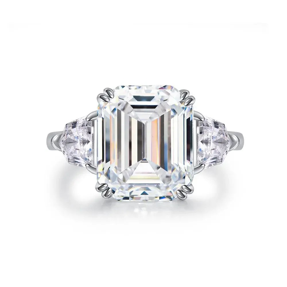 💍 Bague Femme en Platine Massif PT950 avec Diamant Rose – Design de Luxe