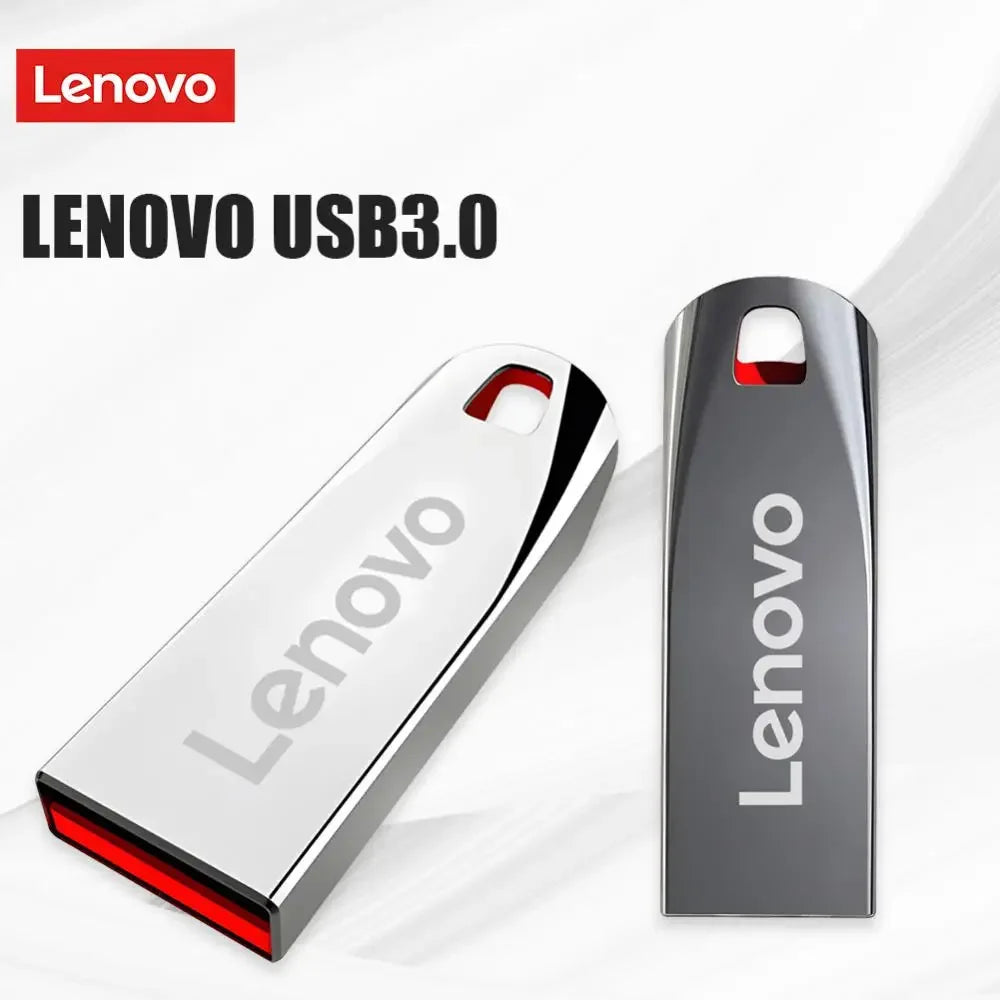 Lenovo-Clé USB 3.0 en métal haute vitesse, clé USB portable, mémoire étanche, disque flash, 1 To, 512 Go, 256 Go, 2 To