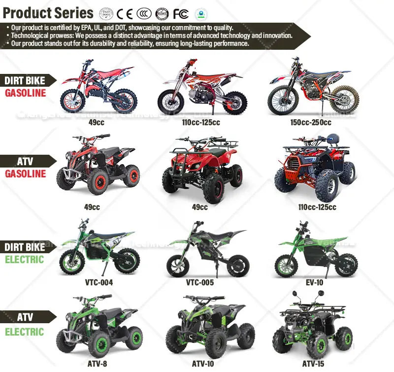đïž Dirt Bike 125cc Valtinsu â Moto Cross 4 Temps