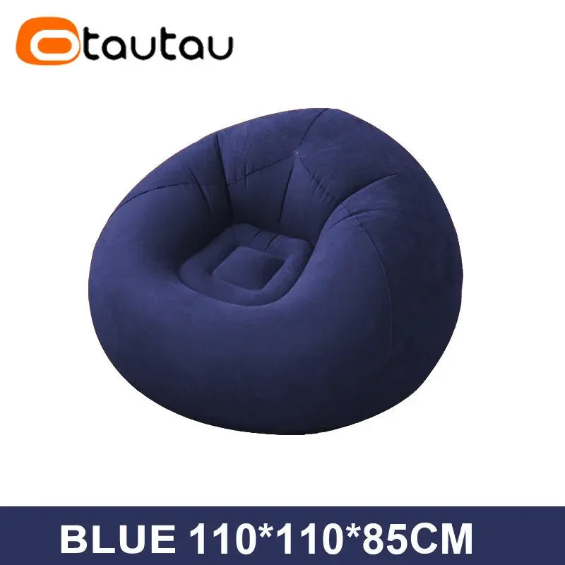OTAUTAU canapé gonflable extérieur Portable Camping canapé pliant chaise de jardin confortable paresseux Pouf Sac gain de place meubles SF028