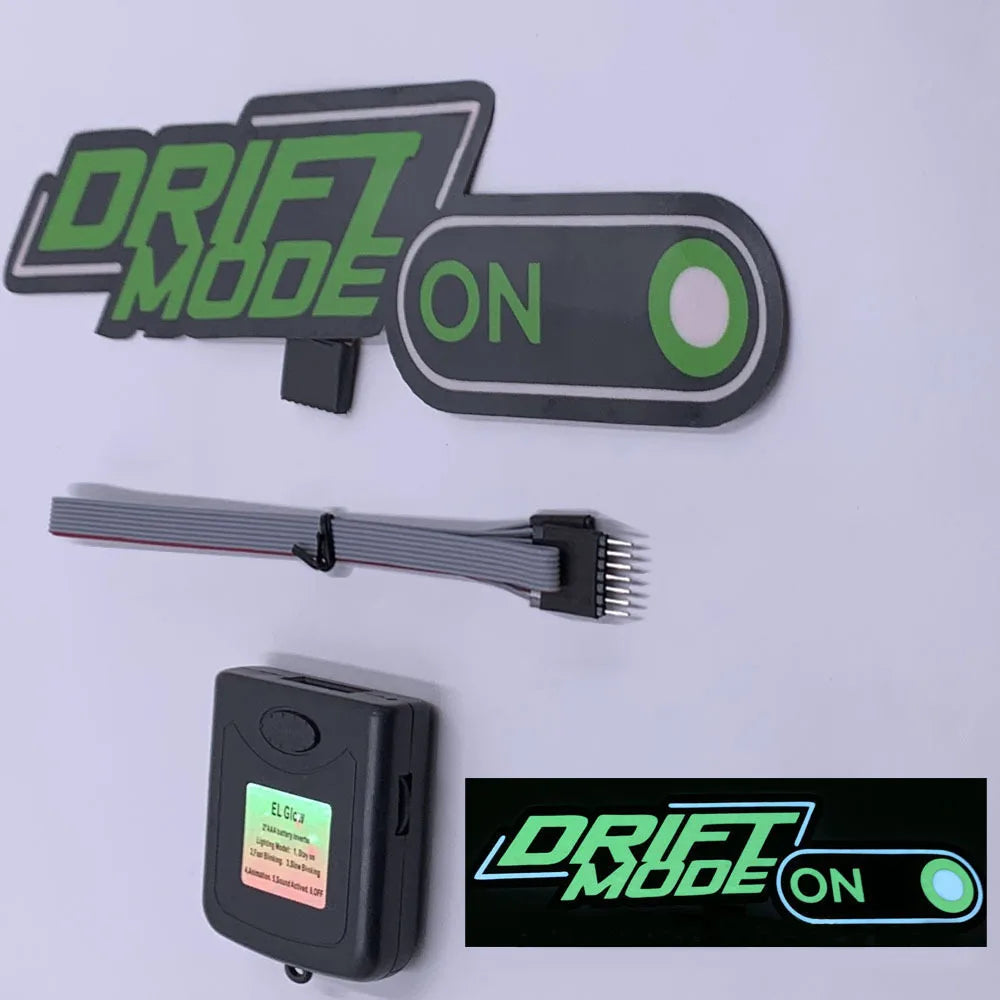 Autocollant de lumière LED de décoration de voiture JDM, feux clignotants, panneau lumineux de pare-brise, lampe de marqueur électrique, mode