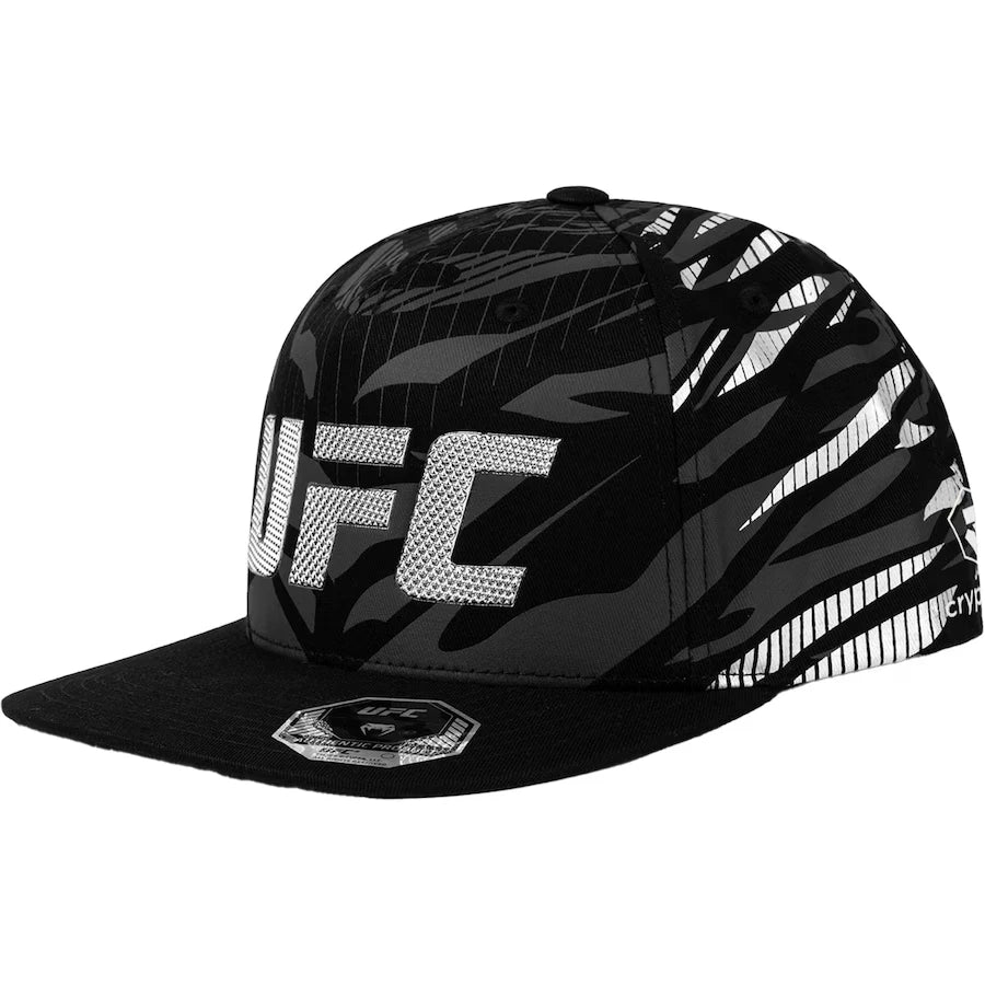 Casquette UFC Noire et Or – Baseball Cap Officielle Nuit de Combat 2025