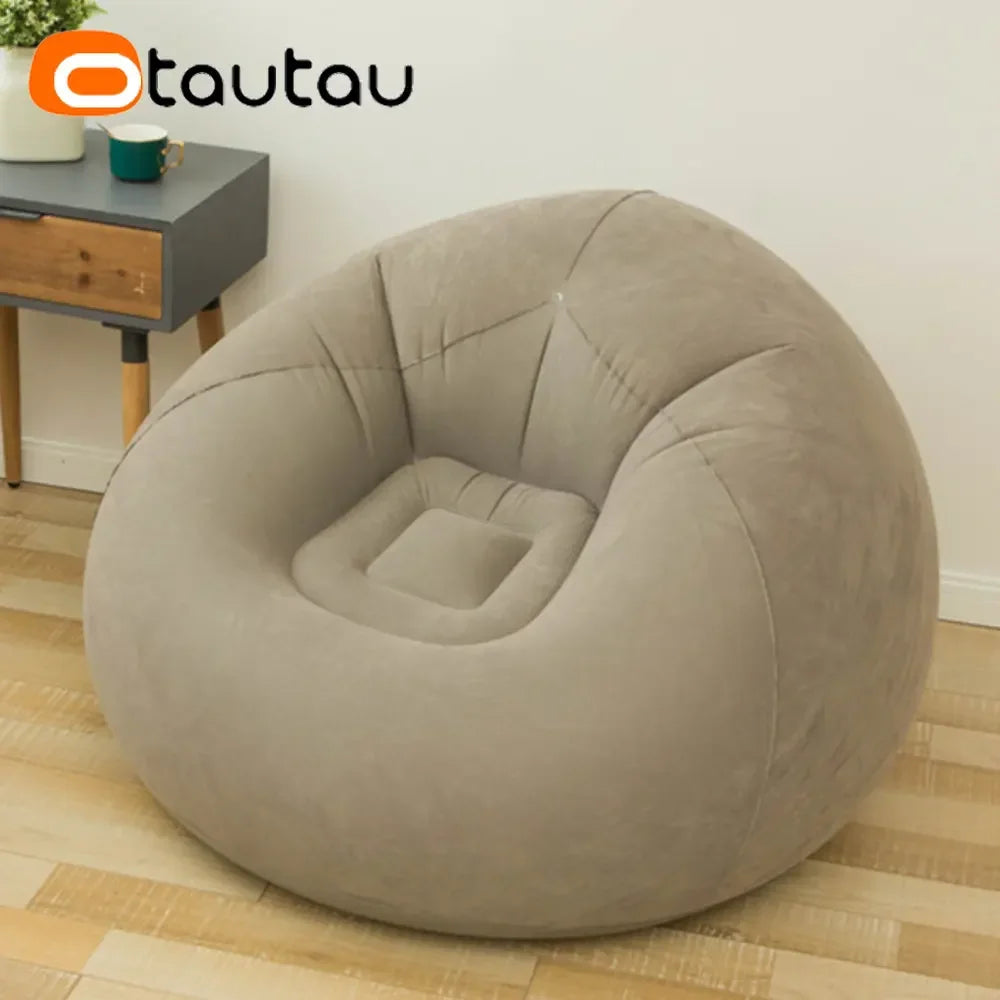 OTAUTAU canapé gonflable extérieur Portable Camping canapé pliant chaise de jardin confortable paresseux Pouf Sac gain de place meubles SF028