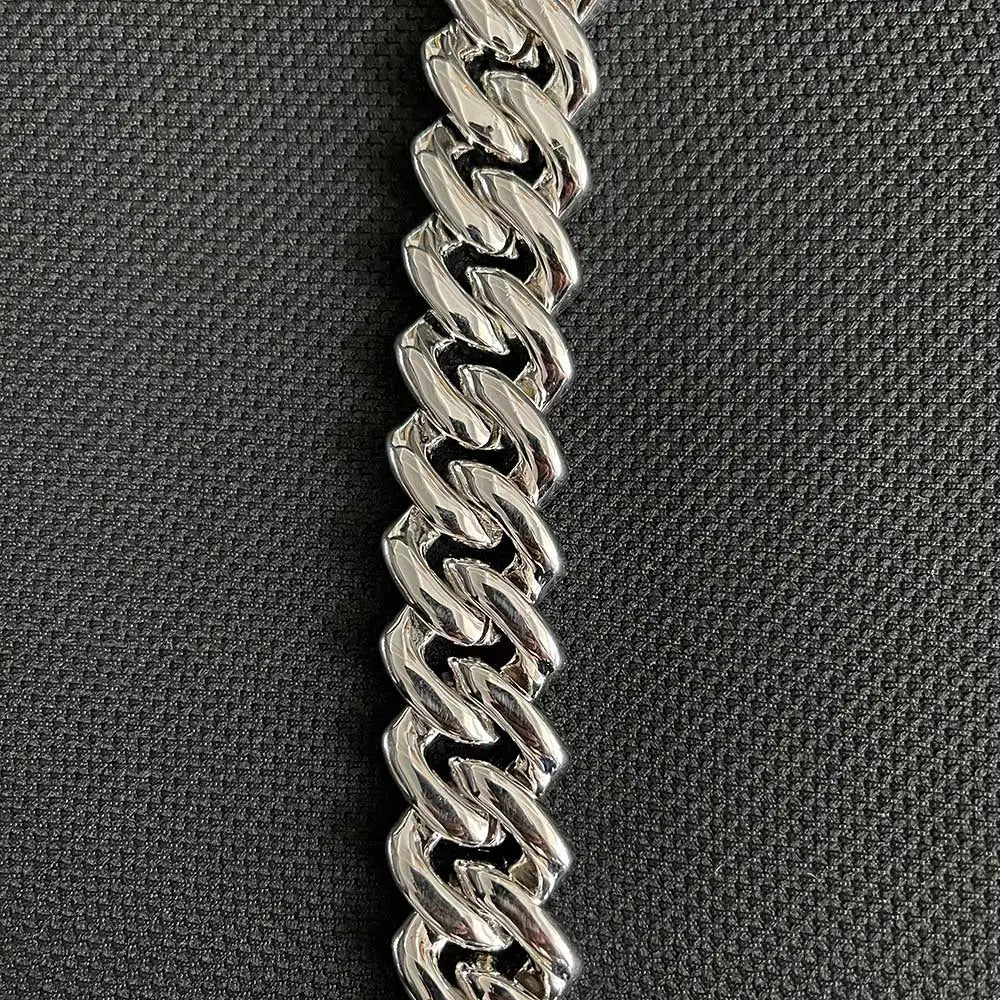 Collier cubain personnalisé en argent regardé S925 pour homme, Hip Hop, Moissanite, Link JOoptics, Miami, VVS, 25mm