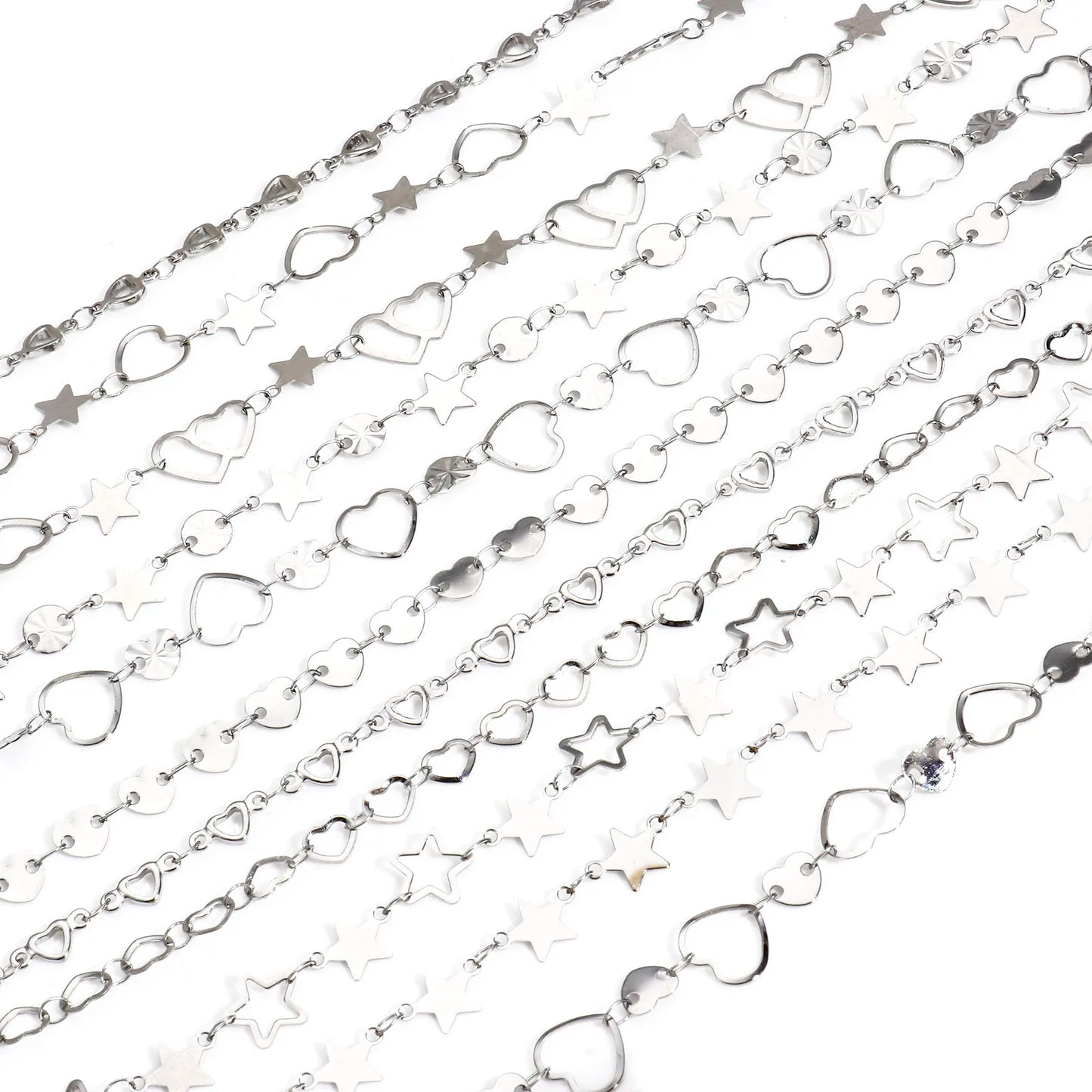 Bracelet de cheville en acier inoxydable 304 pour femmes, chaîne à maillons faite à la main, couleur argent, chaîne de jambe, pied, bijoux cadeau, 1 pièce