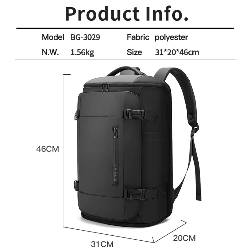 Sac à Dos Bange BG-3029 – 20-35L en Oxford Étanche | Homme Élégant & Urbain