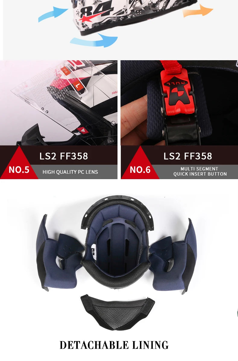 Casque Moto LS2 Intégral ABS – Certifié ECE R22.05 – Léger & Sécurisé