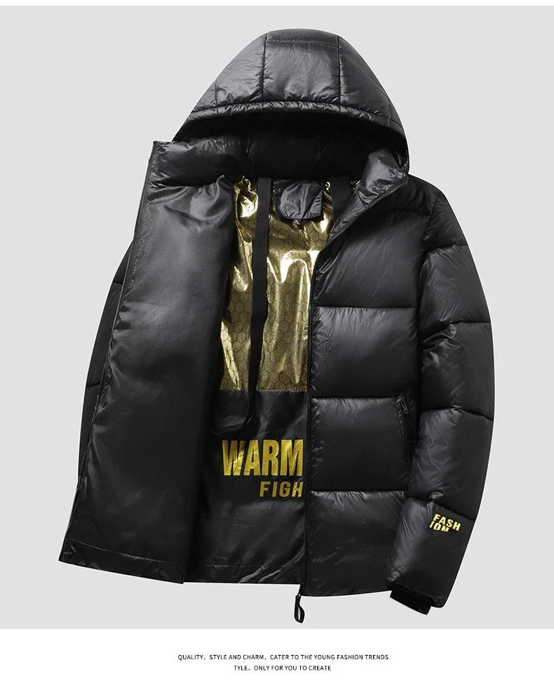 Parka d'hiver pour hommes, manteaux de luxe, mode, nouvelle Section, décontracté, épais, en coton, vêtements d'extérieur, coupe-vent, vestes chaudes, 2023