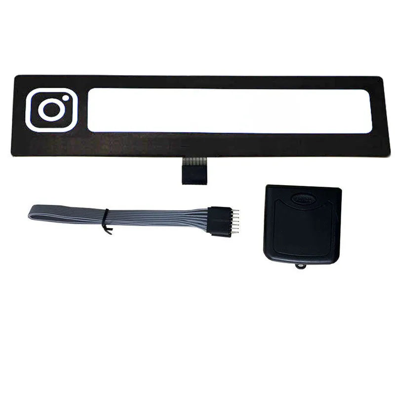 Autocollant de lumière LED de décoration de voiture JDM, feux clignotants, panneau lumineux de pare-brise, lampe de marqueur électrique, mode