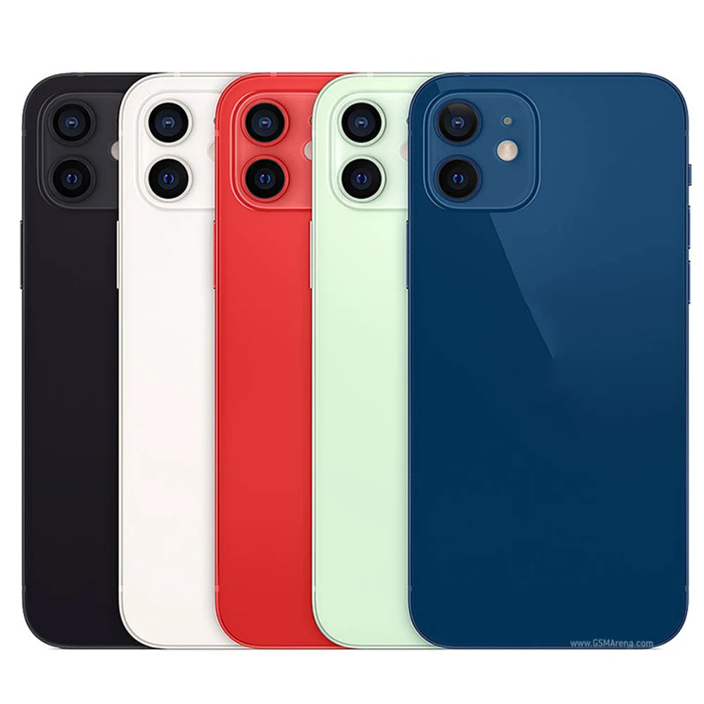 Apple iPhone 12 64/128GB 5G LTE Mobile phone 6.1-4GB&64/128GB IOS A14 Bionic Hexa Core Dual 12MP Face ID Cellphone