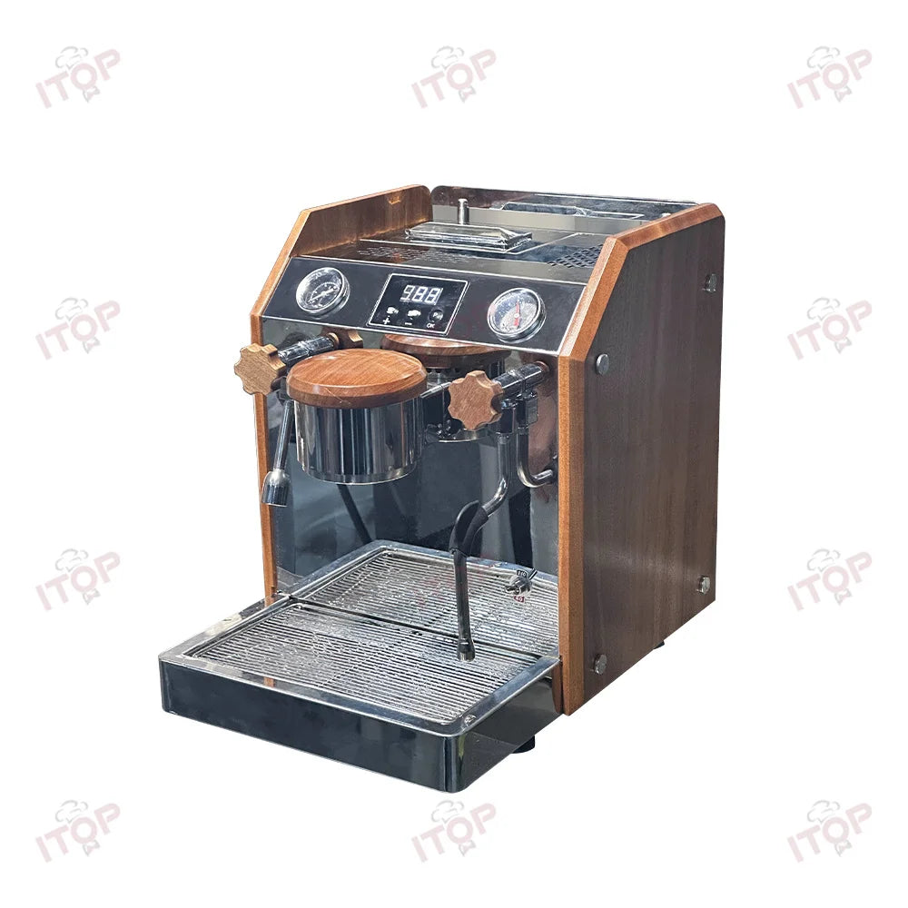 ITOP – Machine à Expresso Professionnelle à Pompe Vibrante, Double Chaudière 2800 W
