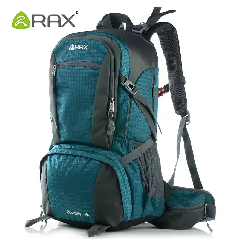 Sac à Dos RAX 60L – Randonnée & Trekking, Nylon Résistant avec Cadre Interne et Housse de Pluie