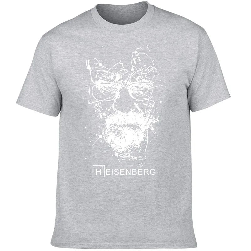 2022 Européen et Américain Créatif Breaking Bad Heisenberg T-shirt Série TV Impression Hommes Rue Mode T-shirt Haut Décontracté