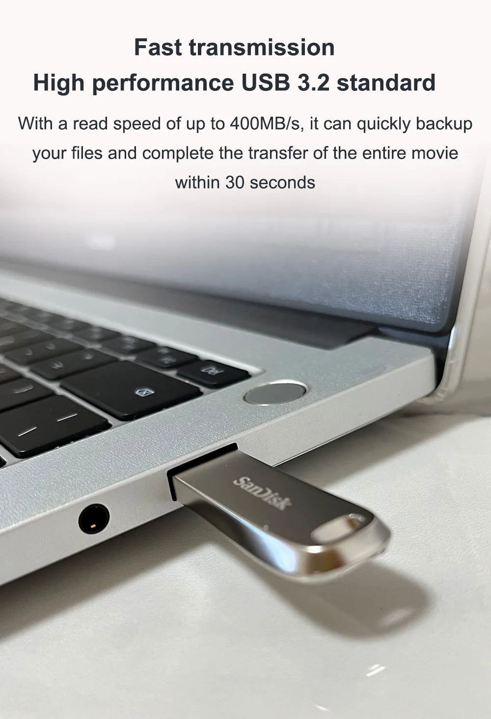 SanDisk CZ74 Ultra Luxe USB 3.2 Gen 1 clé USB 32GB 64GB 128GB 256GB 512GB 1TB vitesse rencontre le mot de passe de style-protégez vos fichiers